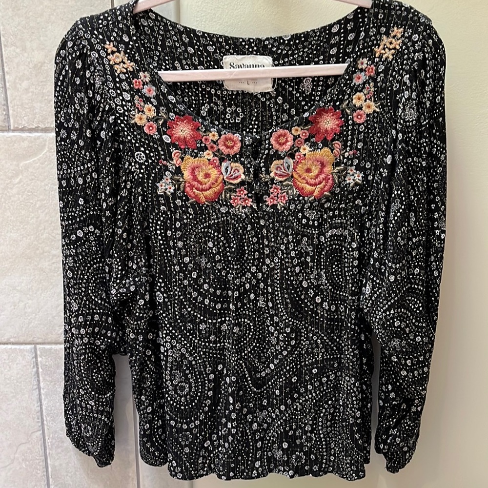 Savanna Jane embroidered top